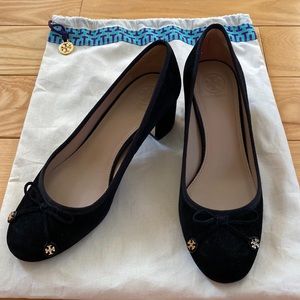 Tory Burch Laila Black Suede